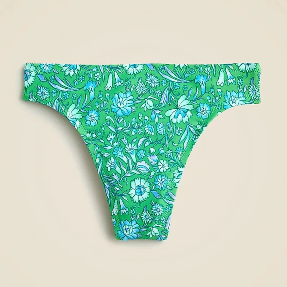 J. Crew Green Floral Bikini Set - Picture 6 of 12